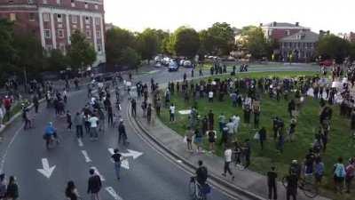 Drone footage from Lee Monument tear gassing 6/1 is pretty conclusive