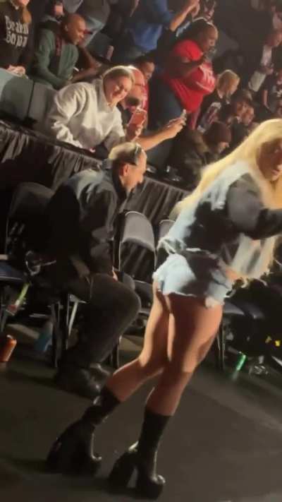 Liv in her denim ass shorts