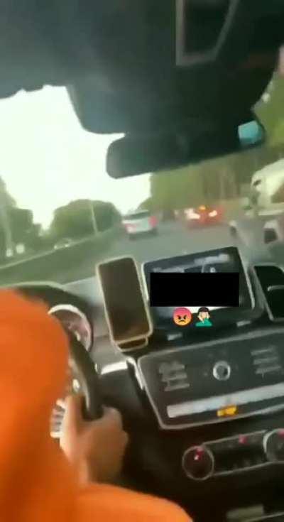 Racing in traffic and winning the prize.