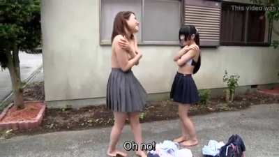 Strip rock paper scissors outdoor