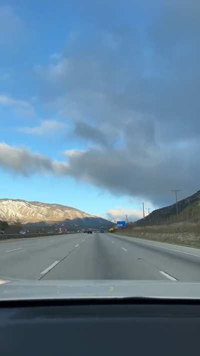 5 Freeway. iPhone. Lebec, California