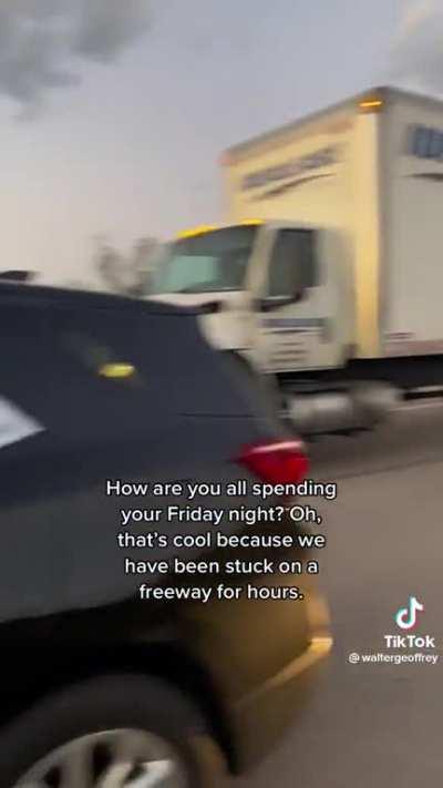 Walter doesn’t like being stuck in traffic