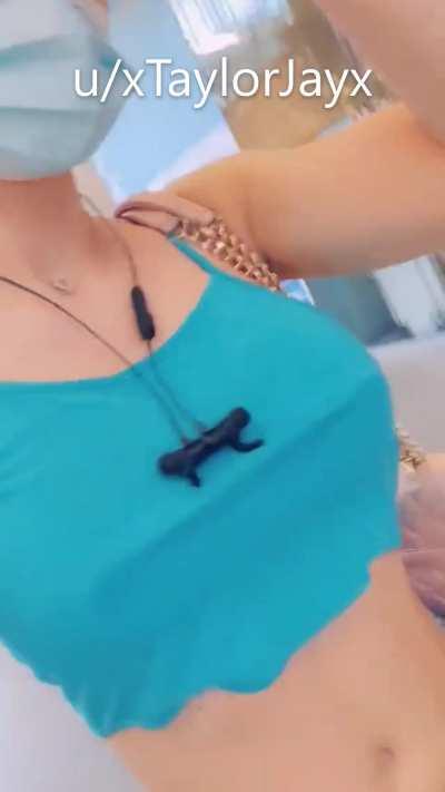 My top doesnt really hide much, I kept noticing guys looking when I was in town