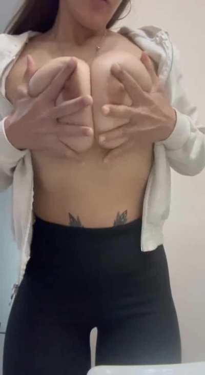 Perfectly stacked with my all natural DD's