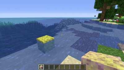 I coded it so that sponges drain 1000x more water than usual