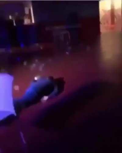 Finish the night right. Knocked out on the dance floor in a puddle of beer