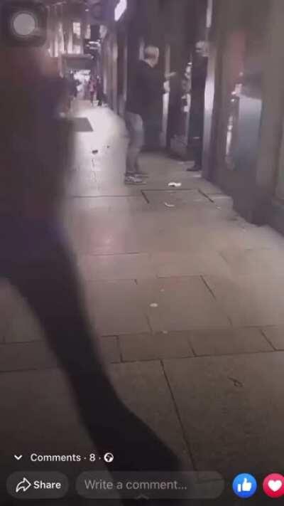 Guy vs security at McDonalds Belfast.