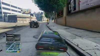 Flying submarine vs LSPD helicopter