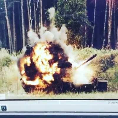 What a relic panzerfaust warhead does to a patton tank. (More in comments)