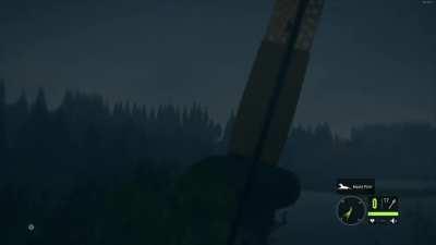 Perfect 181m longbow shot on a lvl 5 blackbear, including premium missclick and bad image quality.