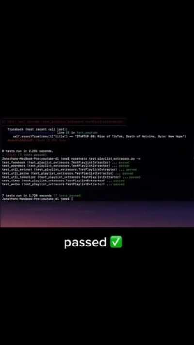 if you delete the test you can't fail