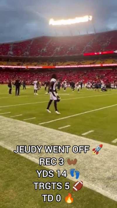 Jeudy had a NIGHT 👐