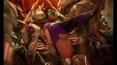 Starfire vs. One Hundred Parademons (FroggySfm, ImJustThatKinky, BritishKassVA) [DC]