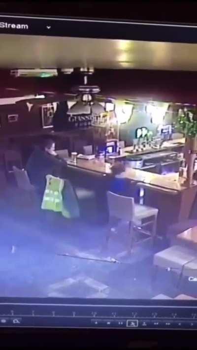 Dude at the bar didn't flinch