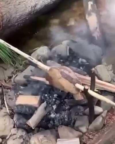 A true blue bushmans bbq.