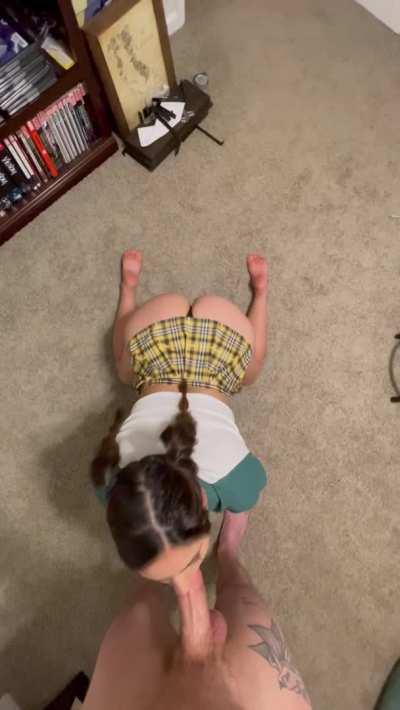 Step daddy wanted to help me with my anatomy homework