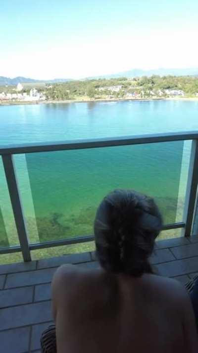 No better sex than balcony sex with me doing all the work 😇