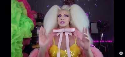 The other queens walking into All Stars 5, seeing Shea, and realizing they still had to compete