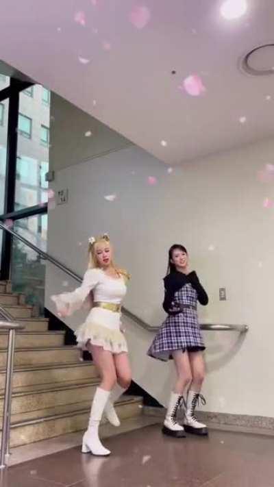 [220107] Yujin & Dayoung (WJSN Chocome) TikTok update: #SuperYuppers #SuperYuppers_Challenge (Dance Challenge)