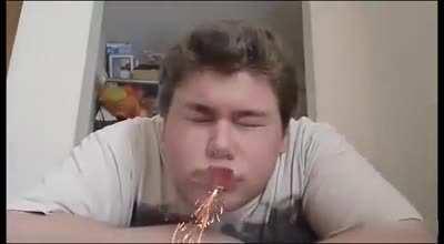 Guy Puts Firecracker In Mouth And Lights It Up