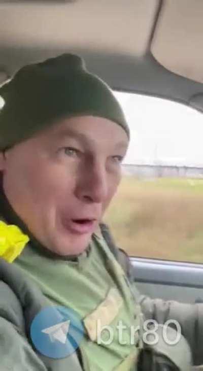 Lucky Ukrainian soldiers have a close call near Artemovsk.