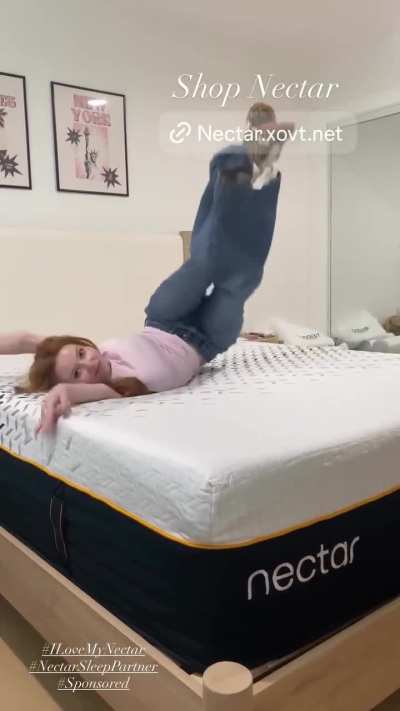 Jumping on the bed