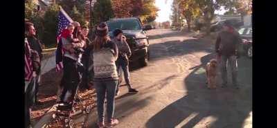 Neighbor confronts protestors in front of Utah state epidemiologist’s own house
