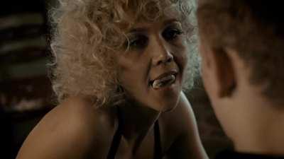 Maggie Gyllenhaal Puts A Condom On A Lad