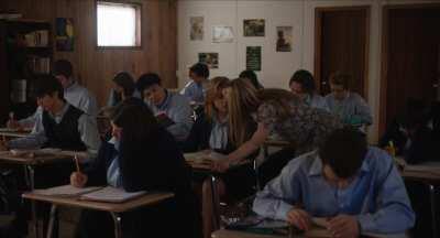 Chloe making out with her teacher