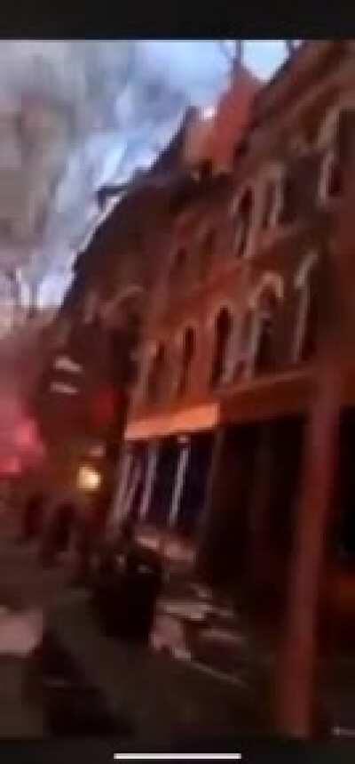 Aftermath of the explosion that rocked Nashville on Christmas morning