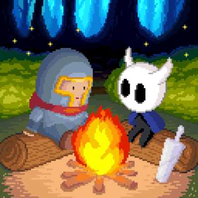 Knight and Hollow Knight