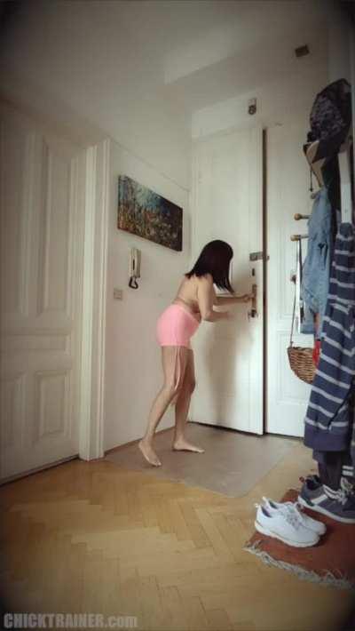 No, I did not stage this. My 1st time blowing a stranger on camera [f][51, mom of 1] Freeuse 'Pizza Dare'