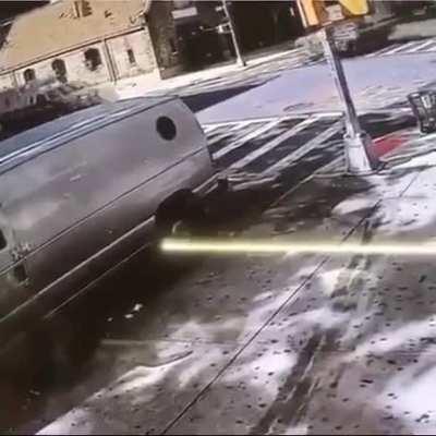 Light turned green for both ambulance