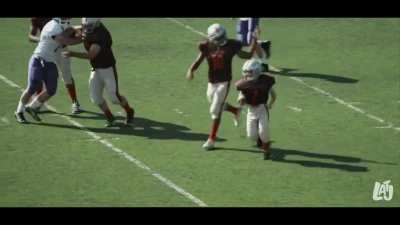 Really heart-warming sports moment for kid with disability.