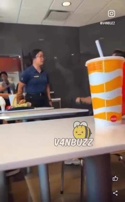 McDonald’s worker doesn’t respect boundaries