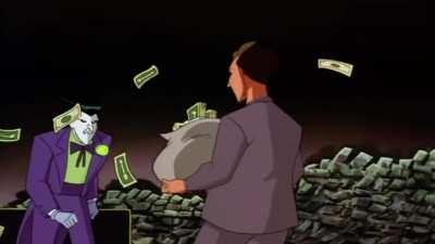 One of my favorite Joker moments is when he freaks out about how much he has to pay in taxes. I guess even the joker is afraid of the IRS.