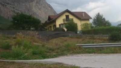 Mudslide in Chamoson, Switzerland