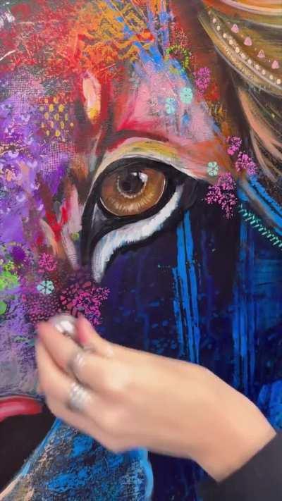 This painting technique using various objects