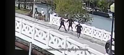 Cop goes hands on, with a gun in their hand, accidentally shoots another cop.