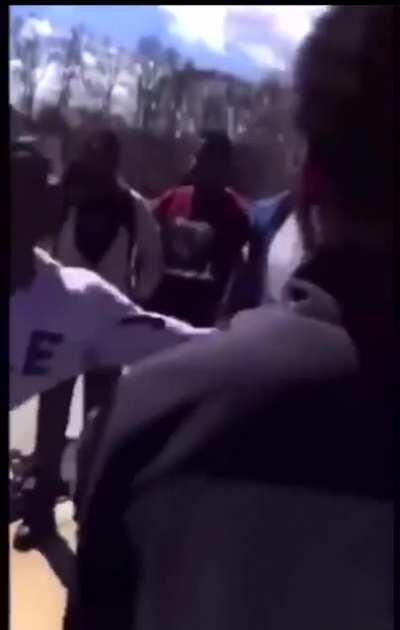 Kid acting tough gets ko'd