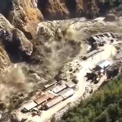 In the Indian state of Uttarakhand, 150 people are missing as a result of flooding that began after a glacier collapsed