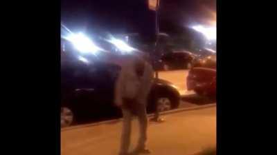 Schizophrenic NPC makes amends with a security guard