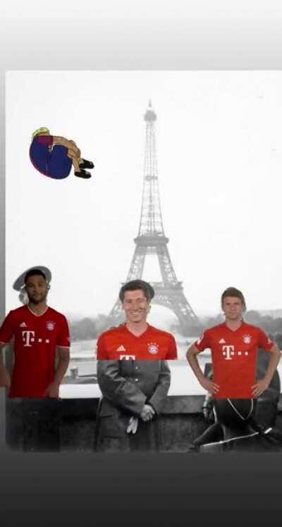 Bayern Munich defeats Paris to conquer Europe (2020, colorized)