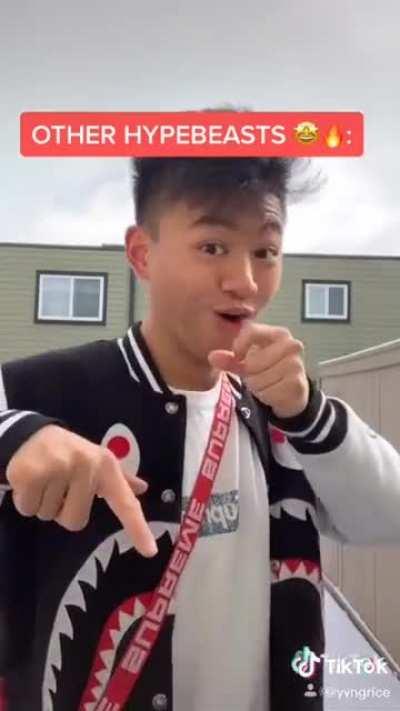 Hypebeast being cringe