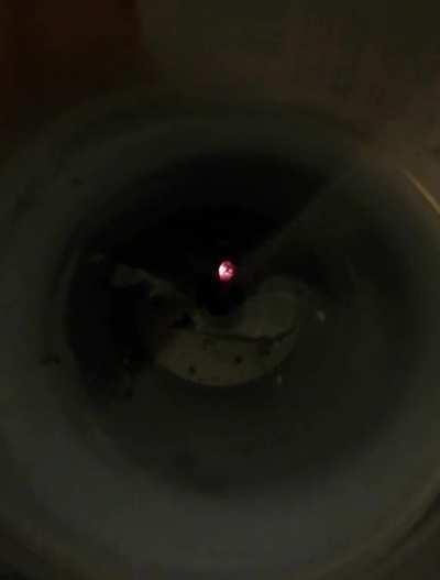 Candle about to end itself