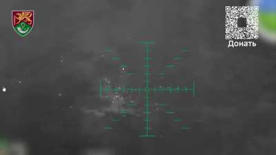 71st airborne brigade performs drone drops on Russian infantry at night. Posted February 3rd, location unknown.