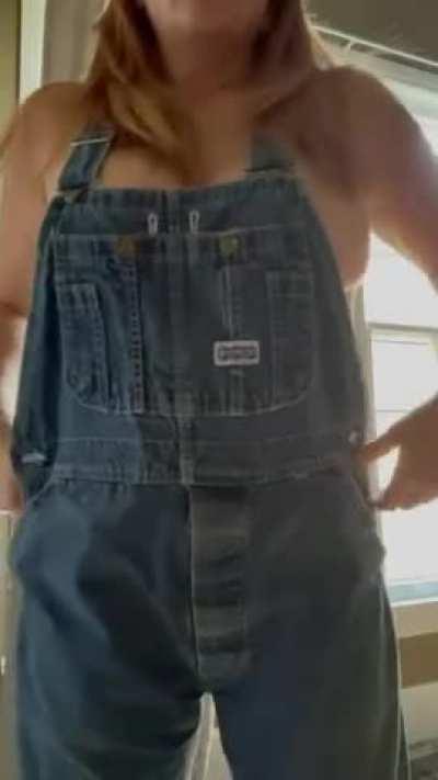 (F51). Give me a second to get these damn overalls off!