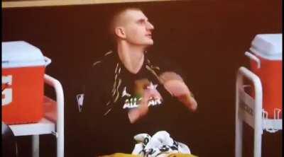 Jokic with some sweet dance moves at the All-Star Game