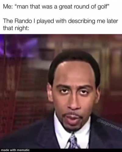 I’m a PGA player on the inside.