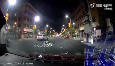 Biker lost control or may have commited suicide
